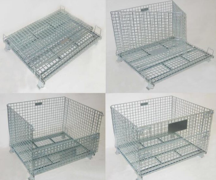 collapsible wire mesh containers