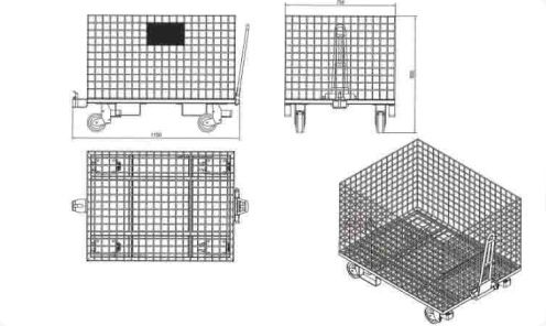 Custom Wire Mesh Container